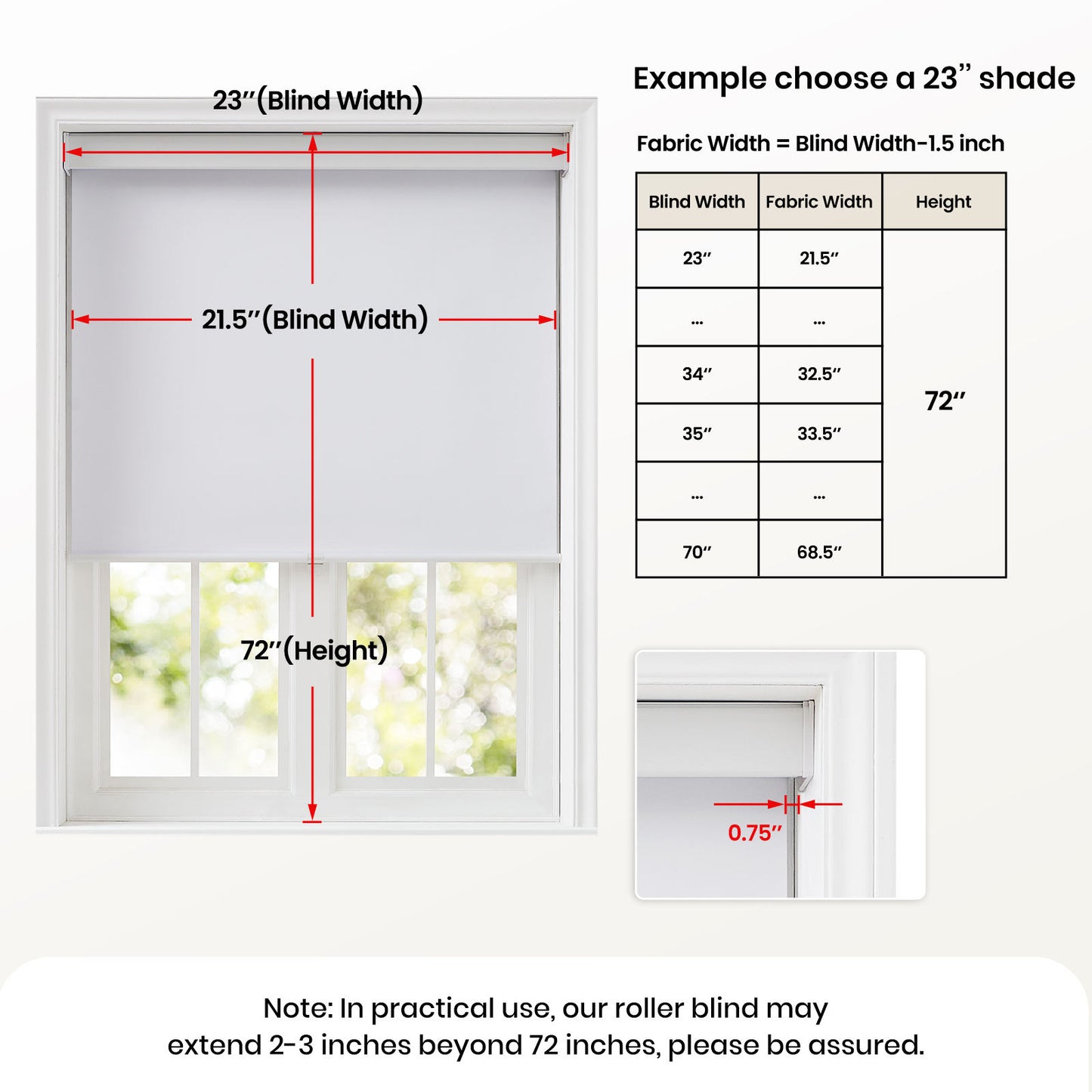 Easy Pull-Down Cordless Roller Shades Black Room Darkening Shades for Home 100% blackout curtains