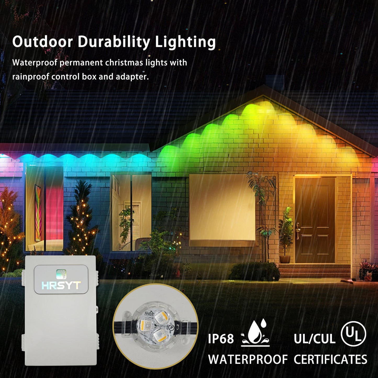 RGB Smart Outdoor Lights Addressable LED Point Light with Controller App Programmable